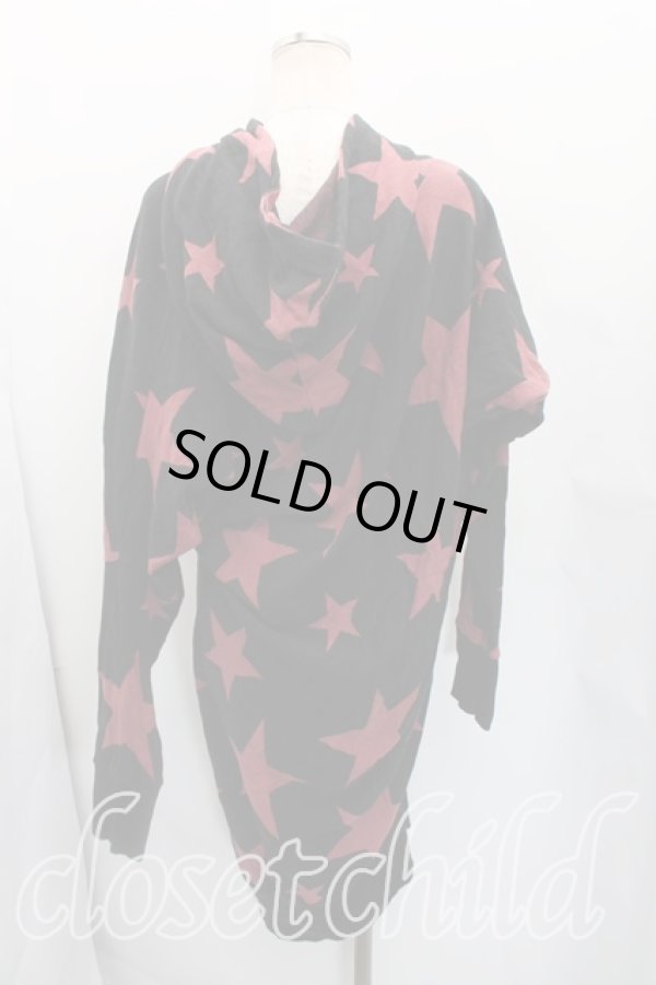 画像2: ヴィヴィアンウエストウッド 中古 / スター柄スウェットワンピース 3（11号相当） 黒  H-26-02-15-013-op-OD-ZH (2)