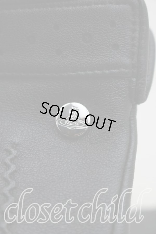 画像2: ヴィヴィアンウエストウッド 中古 / レザーグローブ  黒  H-26-02-15-133-gd-OD-ZH (2)