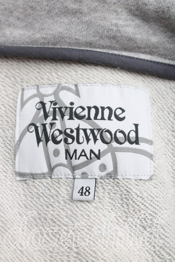 画像3: ヴィヴィアンウエストウッド MAN 中古 / ミントカラースウェットジャケット 48（メンズL相当） 灰  H-26-02-15-002-jc-OD-ZH (3)