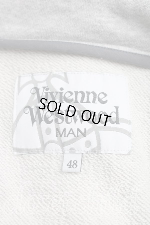 画像3: ヴィヴィアンウエストウッド MAN 中古 / ミントカラースウェットジャケット 48（メンズL相当） 灰  H-26-02-15-002-jc-OD-ZH (3)