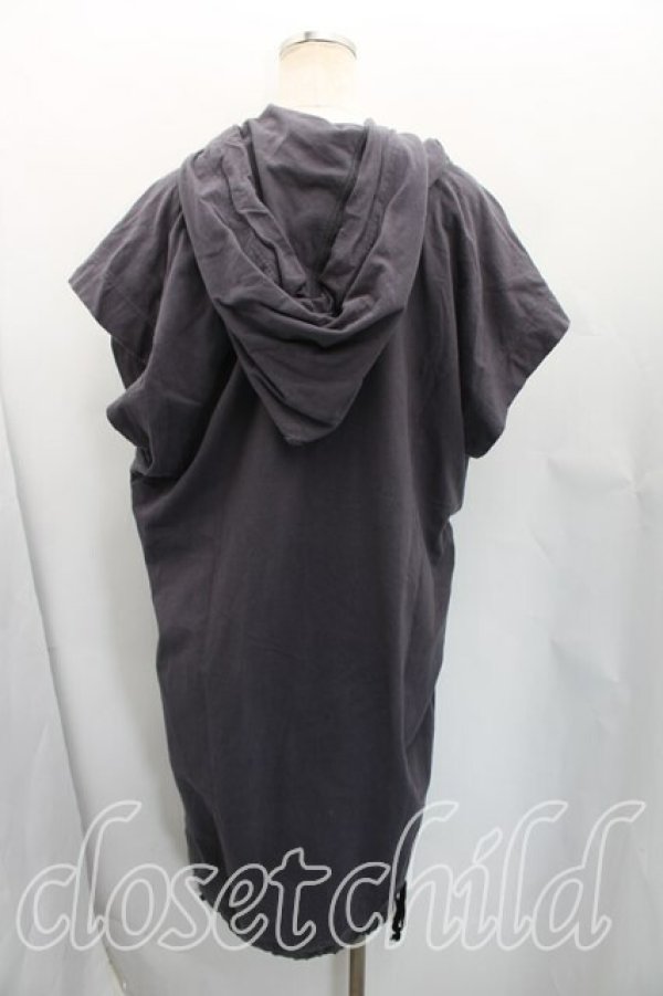 画像2: ANGLOMANIA 中古 / ロゴptフーディワンピース 38（M相当） 灰  H-26-02-15-015-op-OD-ZH (2)