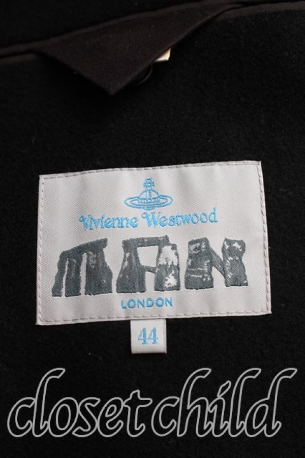 画像4: ヴィヴィアンウエストウッド MAN 中古 / シングルコート 44（メンズS相当） 黒  H-26-02-15-016-co-OD-ZH (4)