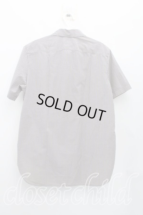 画像2: ANGLOMANIA 中古 / ギンガムチェック短剣ptシャツ 48（L相当） 紺  H-26-02-22-019-bl-OD-ZH (2)