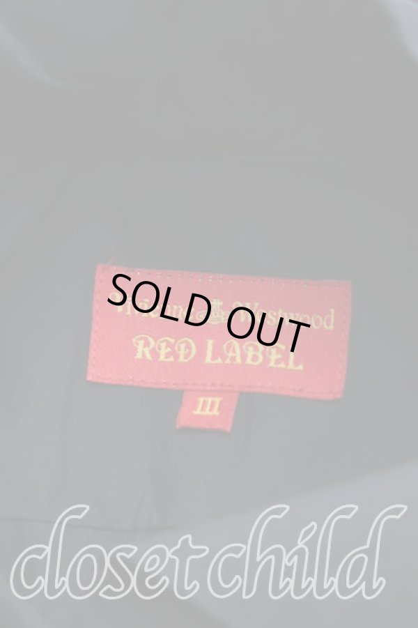 画像3: ヴィヴィアンウエストウッド 中古 / カラーオーブ刺繍シャツ III(11号相当） 黒  H-26-02-22-020-bl-OD-ZH (3)