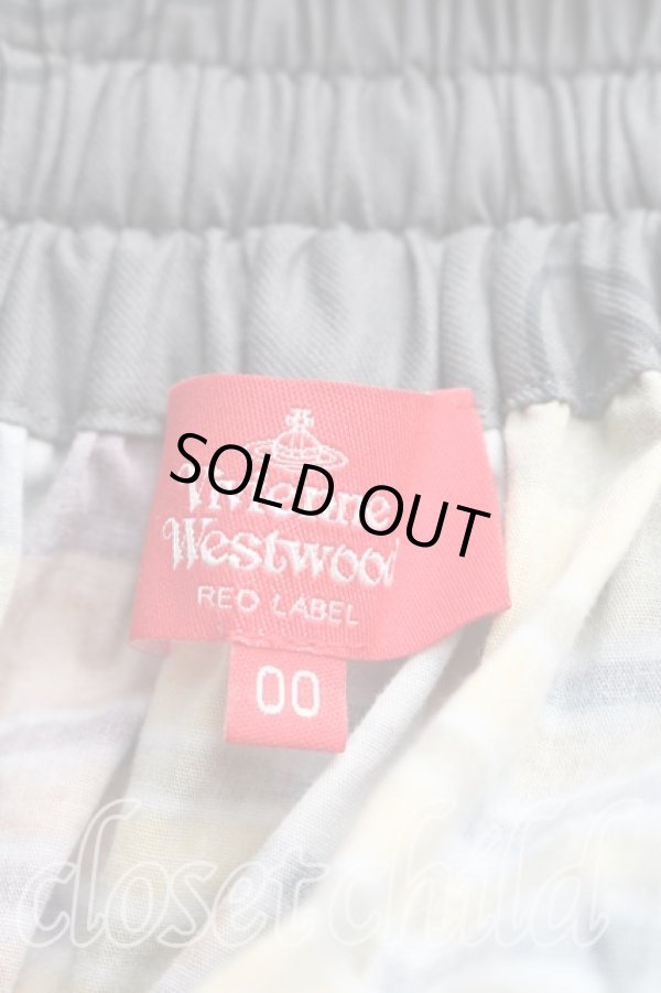 画像3: ヴィヴィアンウエストウッド 中古 / タータンチェックイレギュラースカート 00（ワンサイズ） 黄色ｘ紺  H-26-02-22-029-sk-OD-ZH (3)