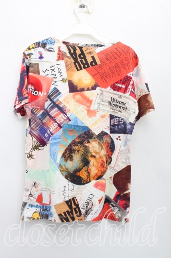 画像2: ヴィヴィアンウエストウッド MAN 中古 / インビテーションTシャツ 44（メンズS相当） マルチ  H-26-02-22-033-ts-OD-ZH (2)
