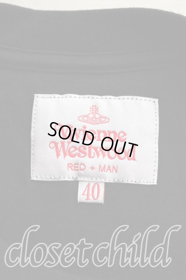 画像3: ヴィヴィアンウエストウッド MAN 中古 / LOGOS　Tシャツ 40（メンズXXS相当） 黒  H-26-02-22-034-ts-OD-ZH (3)