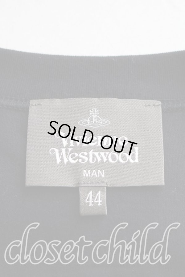 画像3: ヴィヴィアンウエストウッド MAN 中古 / HEART BADGE ORBTシャツ 44（メンズS相当） 黒  H-26-02-22-035-ts-OD-ZH (3)