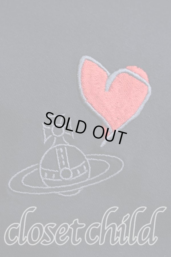 画像5: ヴィヴィアンウエストウッド MAN 中古 / HEART BADGE ORBTシャツ 44（メンズS相当） 黒  H-26-02-22-035-ts-OD-ZH (5)