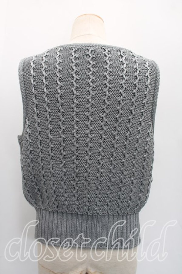 画像2: ヴィヴィアンウエストウッド MAN 中古 / ラメニットベスト   H-26-02-22-041-to-OD-ZH (2)