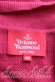 画像3: ヴィヴィアンウエストウッド 中古 / 綿麻ロゴメッシュニットスクエアカーディガン 00 レッド  H-26-02-22-043-to-IG-ZH (3)