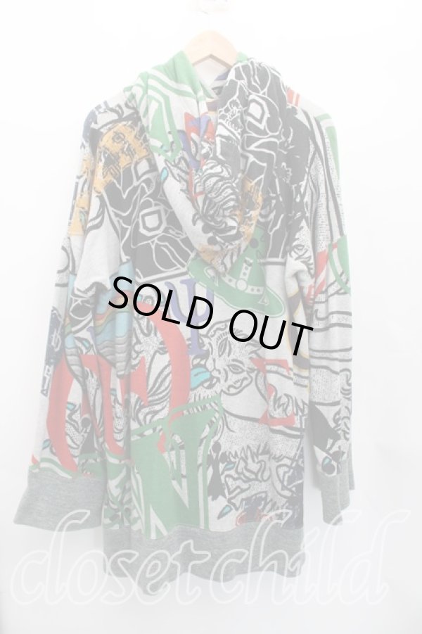 画像2: ヴィヴィアンウエストウッド 中古 / 裏毛FRAT HOUSEプリント 00（ワンサイズ） マルチ  H-26-02-22-044-to-OD-ZH (2)