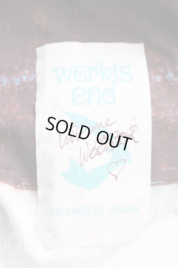 画像3: Worlds End 中古 / WE DRUNKEN TOP ワンサイズ 青ｘ茶  H-26-02-22-050-to-OD-ZH (3)
