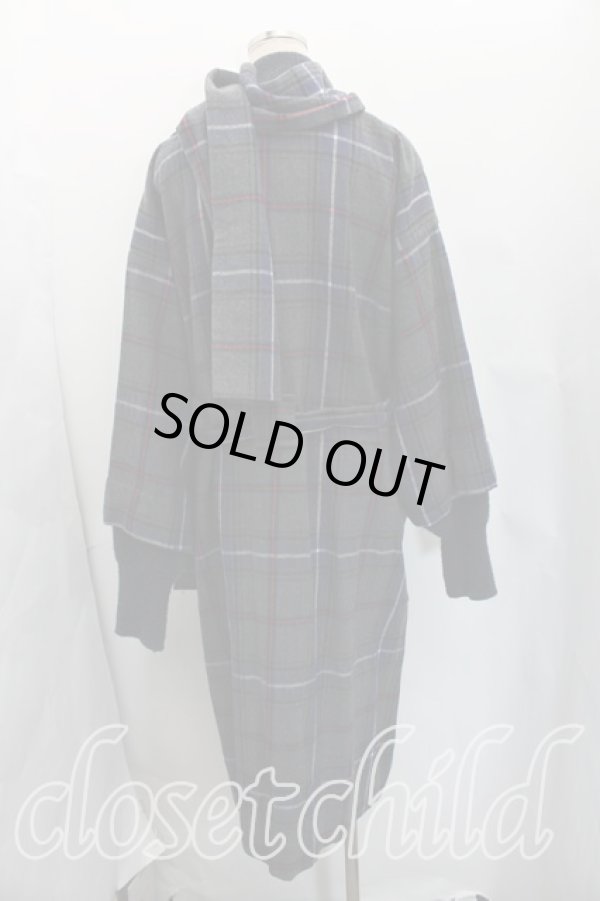 画像2: ヴィヴィアンウエストウッド 中古 / タータンチェックコート 00（ワンサイズ） 灰  H-26-02-22-051-co-OD-ZH (2)