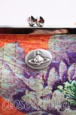 画像5: ヴィヴィアンウエストウッド 中古 / RUSSIAN TEXTILES FLORALガマ口バッグ  オレンジ  H-26-02-22-053-ba-OD-ZH (5)