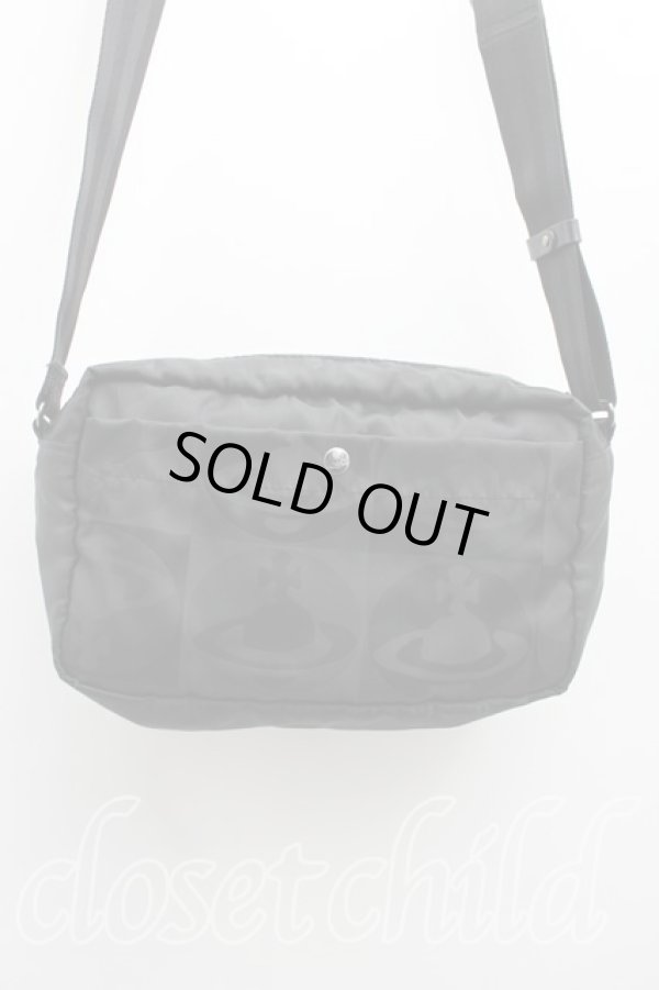 画像2: ヴィヴィアンウエストウッド 中古 / チェッカーORBショルダーバッグ  ブラック×レッド  H-26-02-22-058-ba-IG-ZH (2)