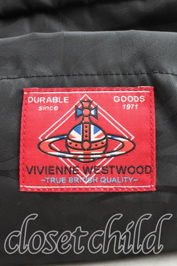 画像6: ヴィヴィアンウエストウッド 中古 / チェッカーORBショルダーバッグ  ブラック×レッド  H-26-02-22-058-ba-IG-ZH (6)