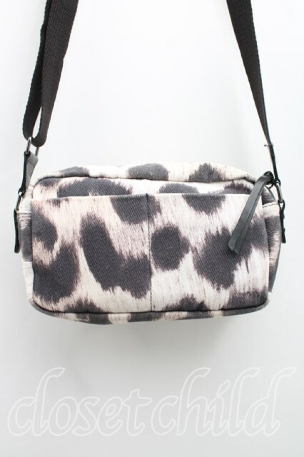 画像2: ヴィヴィアンウエストウッド 中古 / レオパードショルダーバッグ  ブラック×オフホワイト  H-26-02-22-060-ba-IG-ZH (2)