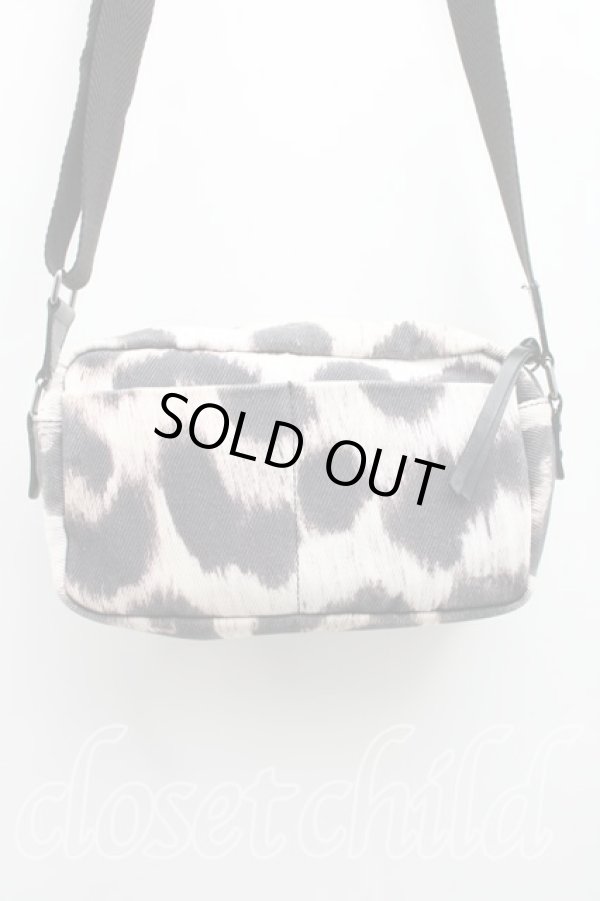 画像2: ヴィヴィアンウエストウッド 中古 / レオパードショルダーバッグ  ブラック×オフホワイト  H-26-02-22-060-ba-IG-ZH (2)