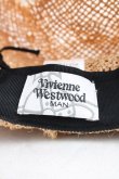 画像4: ヴィヴィアンウエストウッド MAN 中古 / ダメージストローハット  ナチュラル  H-26-02-22-067-ha-OD-ZH (4)