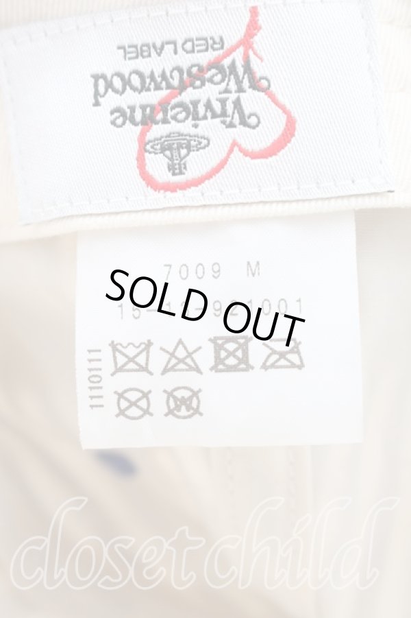 画像5: ヴィヴィアンウエストウッド 中古 / ストライプRED KABELSTAMPプリントキャップ  青  H-26-02-22-070-ha-OD-ZH (5)