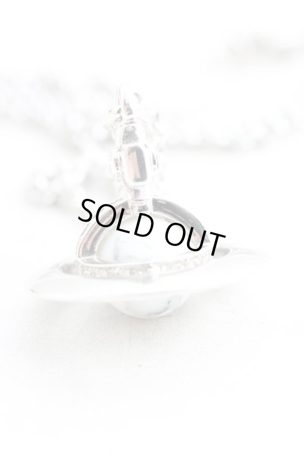画像2: ヴィヴィアンウエストウッド 中古 / HOWLITE TINY ORB ネックレス  シルバー  H-26-02-22-071-nl-IG-ZH (2)