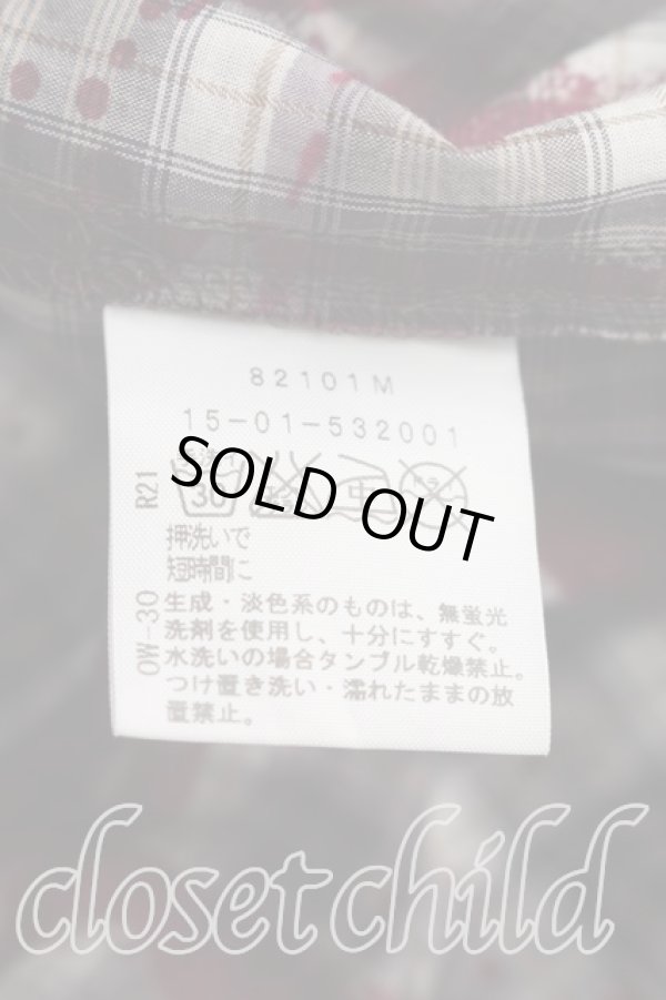 画像4: ANGLOMANIA 中古 / レットイットロックタータンチェックシャツワンピース 38（7号相当） エンジ  H-26-02-22-007-op-OD-ZH (4)