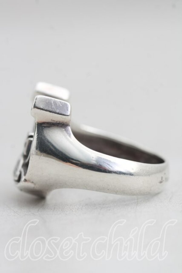 画像2: ヴィヴィアンウエストウッド 中古 / GONZALOリング L（約13号） シルバー  H-26-02-22-077-ac-IG-ZH (2)