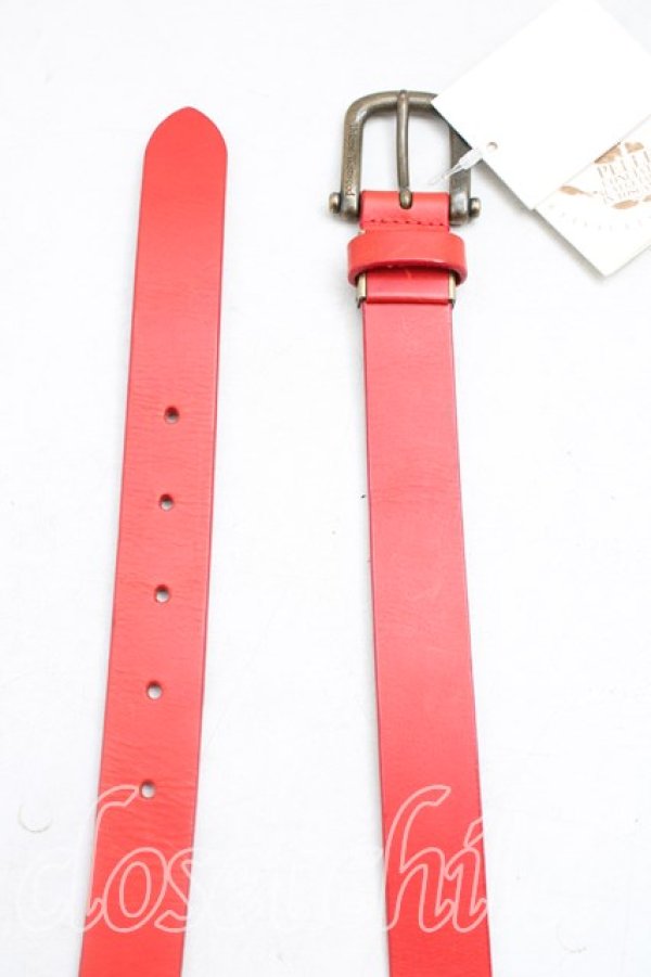 画像2: ヴィヴィアンウエストウッド 中古 / レザーベルト  赤  H-26-02-22-086-gd-OD-ZH (2)
