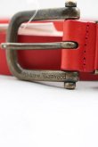 画像5: ヴィヴィアンウエストウッド 中古 / レザーベルト  赤  H-26-02-22-086-gd-OD-ZH (5)