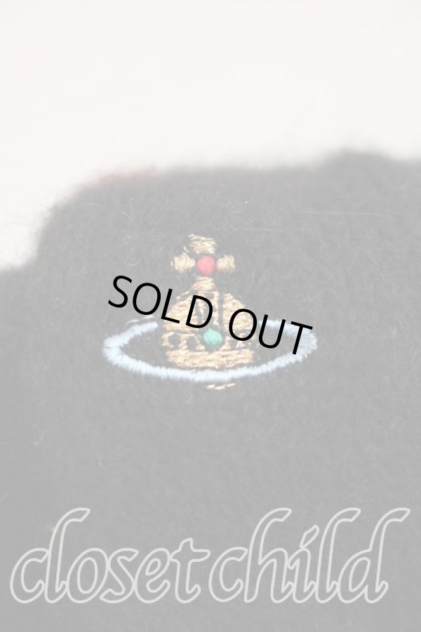 画像2: ヴィヴィアンウエストウッド 中古 / カラーオーブ刺繍手袋  黒  H-26-02-22-087-gd-OD-ZH (2)