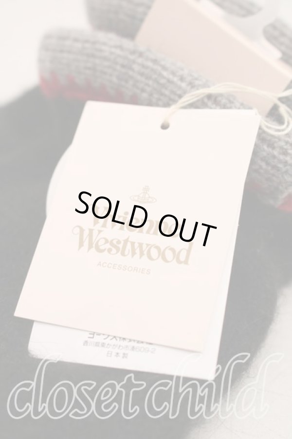 画像3: ヴィヴィアンウエストウッド 中古 / カラーオーブ刺繍手袋  黒  H-26-02-22-087-gd-OD-ZH (3)