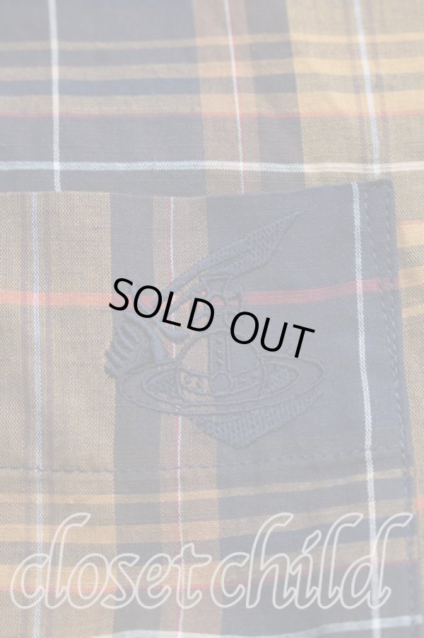 画像6: ANGLOMANIA 中古 / タータンチェックシャツワンピース 38（M相当） 茶  H-26-02-22-011-op-OD-ZH (6)