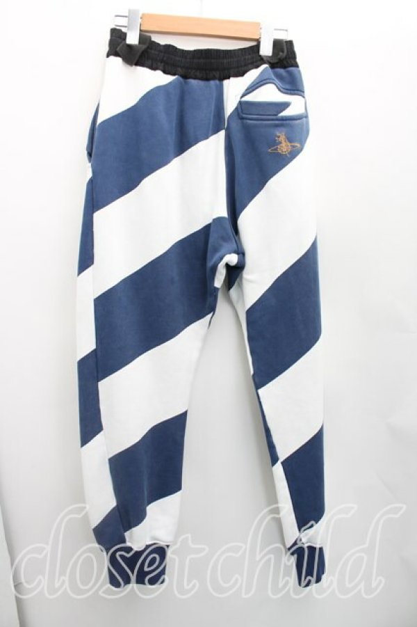 画像2: ヴィヴィアンウエストウッド 中古 / ドランクンスウェットパンツ XS 紺  H-26-02-22-012-pa-OD-ZH (2)