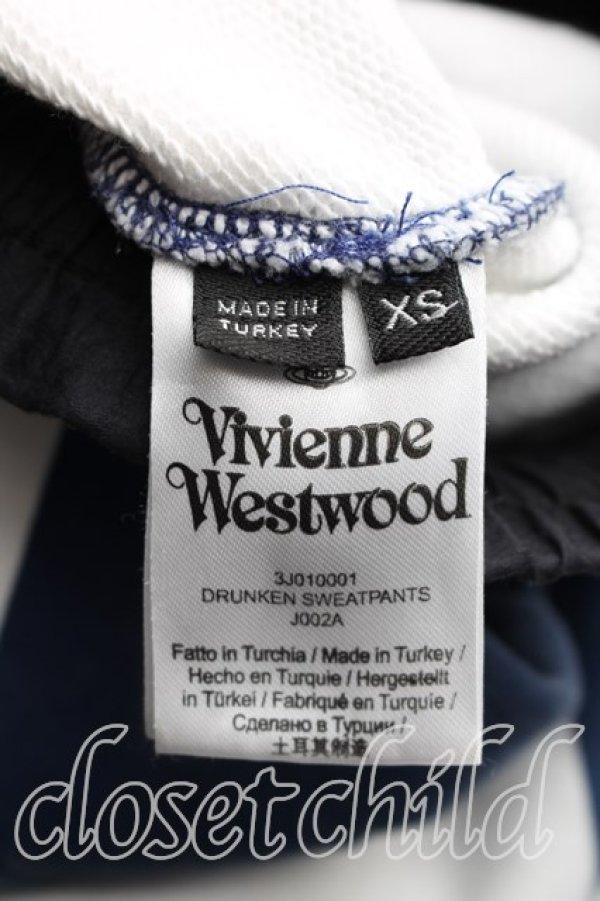 画像3: ヴィヴィアンウエストウッド 中古 / ドランクンスウェットパンツ XS 紺  H-26-02-22-012-pa-OD-ZH (3)