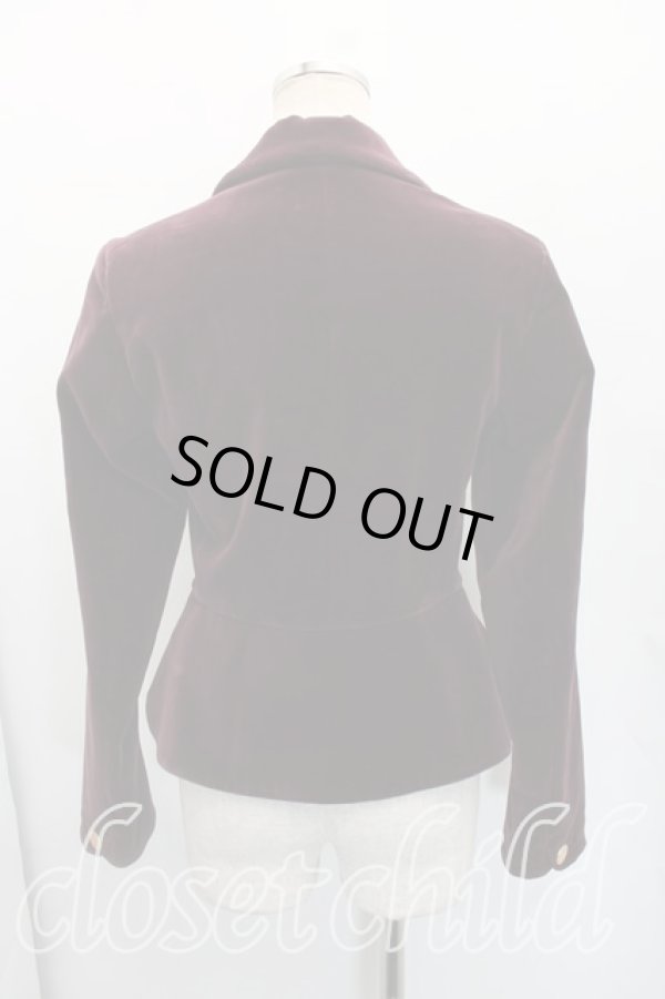 画像2: ヴィヴィアンウエストウッド 中古 / 別珍ベッティーナジャケット 40（9号相当） ボルドー  H-26-02-22-002-jc-OD-ZH (2)