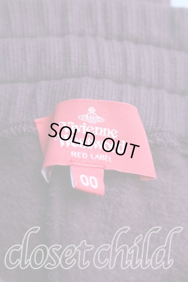 画像3: ヴィヴィアンウエストウッド 中古 / タータンブロッキング裏毛起毛パンツ 00（ワンサイズ） ボルドー  H-26-02-22-014-pa-OD-ZH (3)