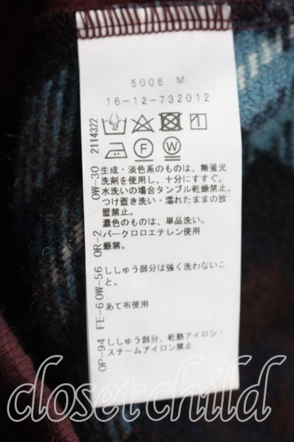 画像4: ヴィヴィアンウエストウッド 中古 / タータンブロッキング裏毛起毛パンツ 00（ワンサイズ） ボルドー  H-26-02-22-014-pa-OD-ZH (4)