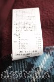 画像5: ヴィヴィアンウエストウッド 中古 / タータンブロッキング裏毛起毛パンツ 00（ワンサイズ） ボルドー  H-26-02-22-014-pa-OD-ZH (5)