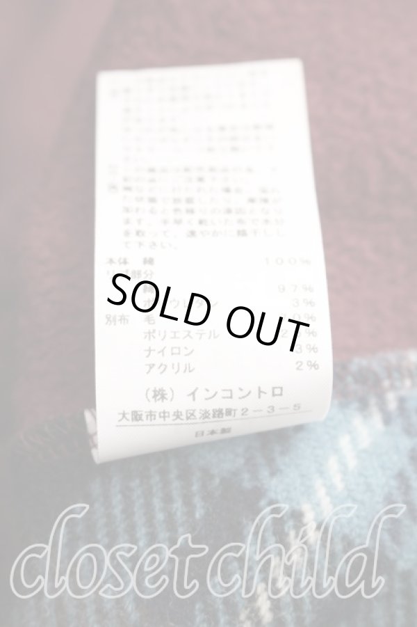 画像5: ヴィヴィアンウエストウッド 中古 / タータンブロッキング裏毛起毛パンツ 00（ワンサイズ） ボルドー  H-26-02-22-014-pa-OD-ZH (5)