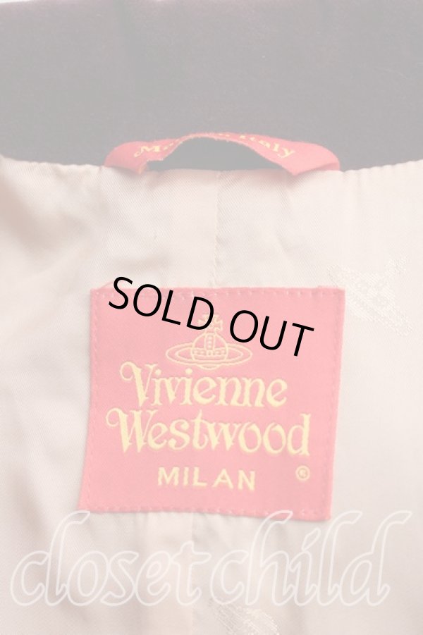 画像3: ヴィヴィアンウエストウッド 中古 / 別珍ベッティーナジャケット 40（9号相当） ボルドー  H-26-02-22-002-jc-OD-ZH (3)