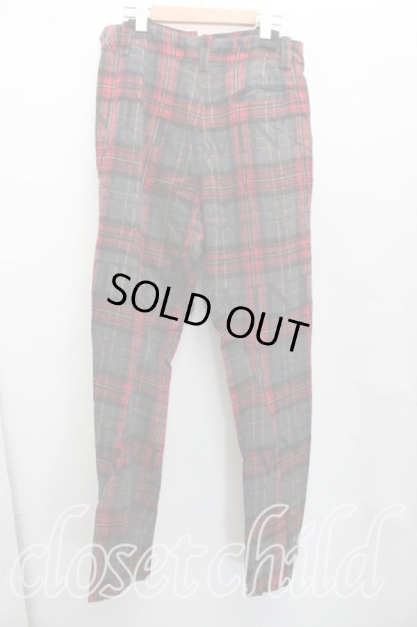 画像2: ヴィヴィアンウエストウッド 中古 / シェイクスピアptカンガルーパンツ 3（11号相当） 赤ｘ灰  H-26-02-22-015-pa-OD-ZH (2)