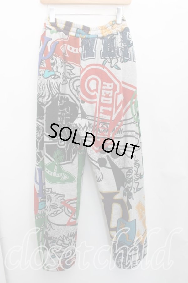 画像2: ヴィヴィアンウエストウッド 中古 / 裏毛FRAT HOUSEプリントスウェット 00（ワンサイズ） 灰  H-26-02-22-016-pa-OD-ZH (2)