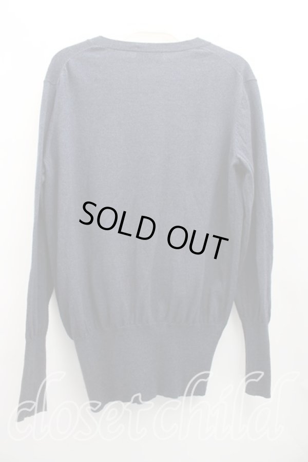 画像2: ヴィヴィアンウエストウッド 中古 / 単色オーブ刺繍カーディガン 2 ネイビー  H-26-03-01-020-to-SZ-ZH (2)