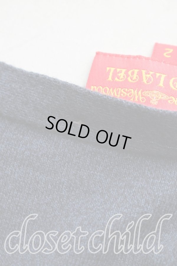 画像7: ヴィヴィアンウエストウッド 中古 / 単色オーブ刺繍カーディガン 2 ネイビー  H-26-03-01-020-to-SZ-ZH (7)