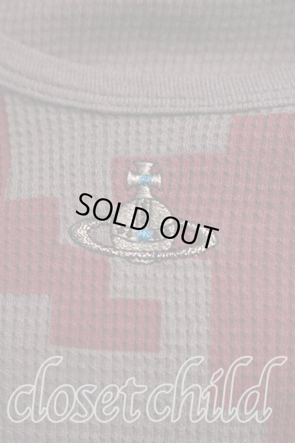 画像5: ヴィヴィアンウエストウッド MAN 中古 / モザイク柄カットソー 46（メンズM相当） 茶ｘエンジ  H-26-03-01-023-to-OD-ZH (5)