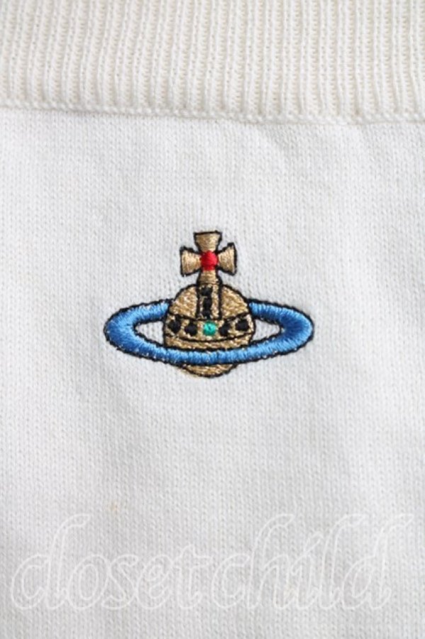 画像6: ヴィヴィアンウエストウッド 中古 / カラーオーブ刺繍ニット S 生成  H-26-03-01-030-to-OD-ZH (6)