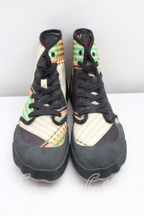 画像2: ヴィヴィアンウエストウッド 中古 / アニマルトゥスニーカー 42（26cm相当） 緑ｘ黒  H-26-03-01-035-sh-OD-ZH (2)