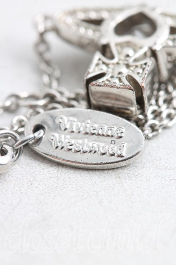 画像4: ヴィヴィアンウエストウッド 中古 / アリエルブレスレット  シルバー  H-26-03-01-046-ac-OD-ZH (4)