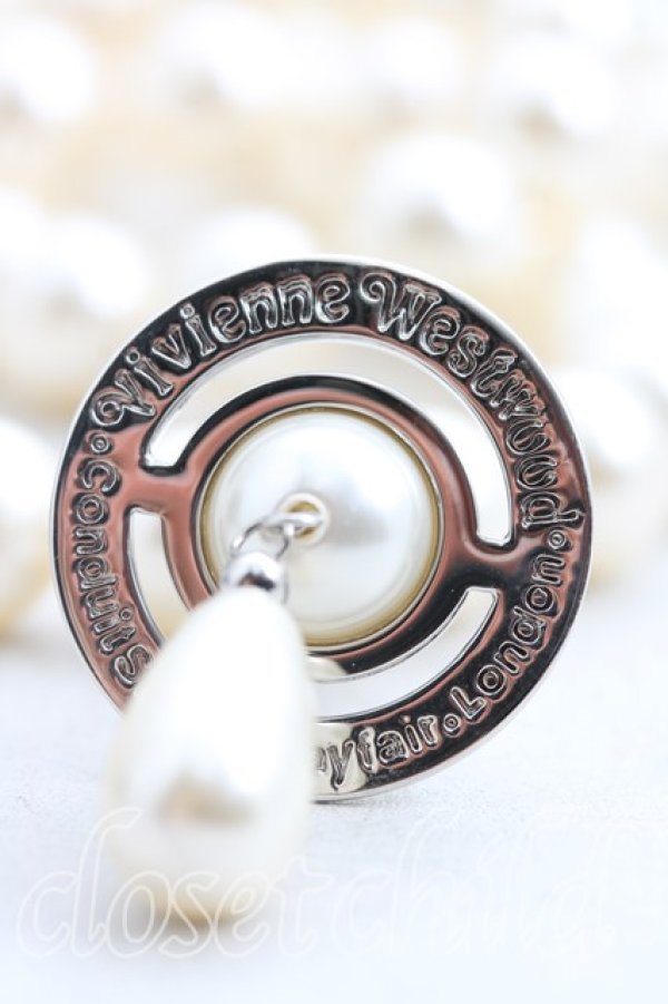 画像3: ヴィヴィアンウエストウッド 中古 / 3連パールドロップチョーカー  シルバー  H-26-03-01-050-nl-OD-ZH (3)